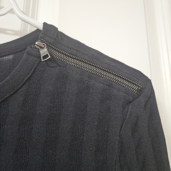 Armani Exchange black men's stretch  Long sleeve t small with zipper - Picture 5 of 7